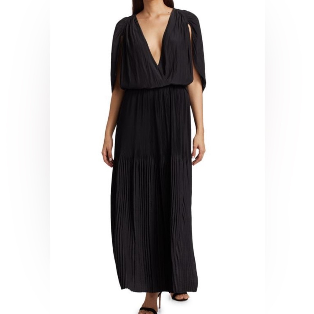 RAMY BROOK
Karolyn Split-Sleeve Pleated Maxi Dress